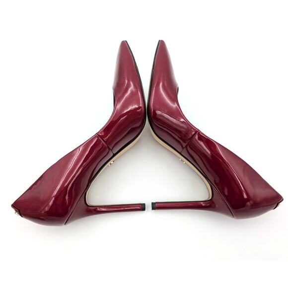 Sam Edelman Hazel Pointed Toe Women's Pump Holly Red Patent Leather US7.5M - Picture 6 of 11